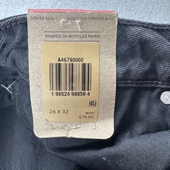 LEVI’S Women’s Super Low Bootcut Jeans Black Washed Size 26 Low-Rise Y2k *New* - Picture 5 of 15